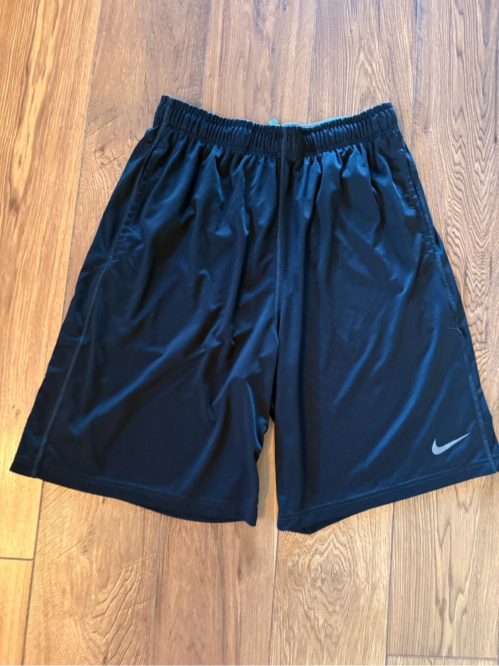 Nike Men’s Black Athletic Training Shorts with Swoosh